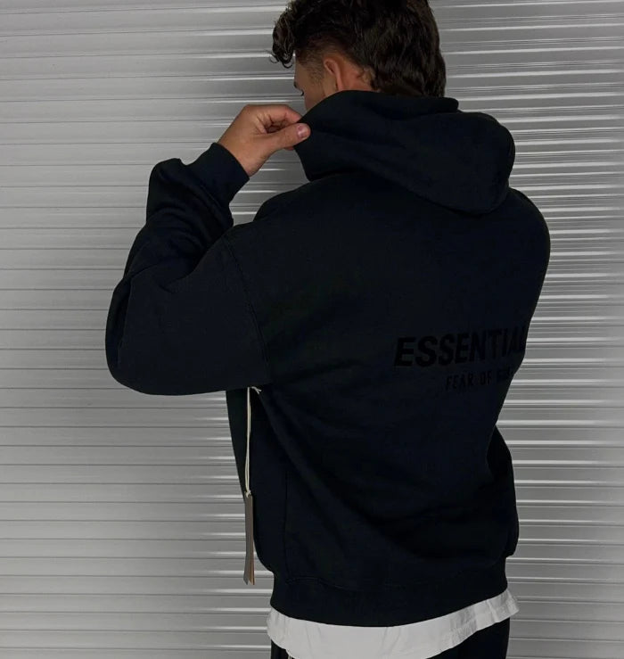 FEAR OF GOD ESSENTIALS BLACK TRACKSUIT (SS22)