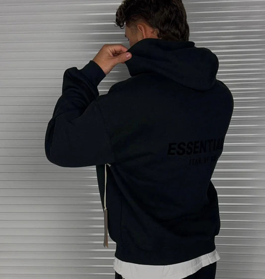 FEAR OF GOD ESSENTIALS BLACK TRACKSUIT (SS22)